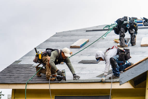 Professional Roofing technician working in Helix, OR